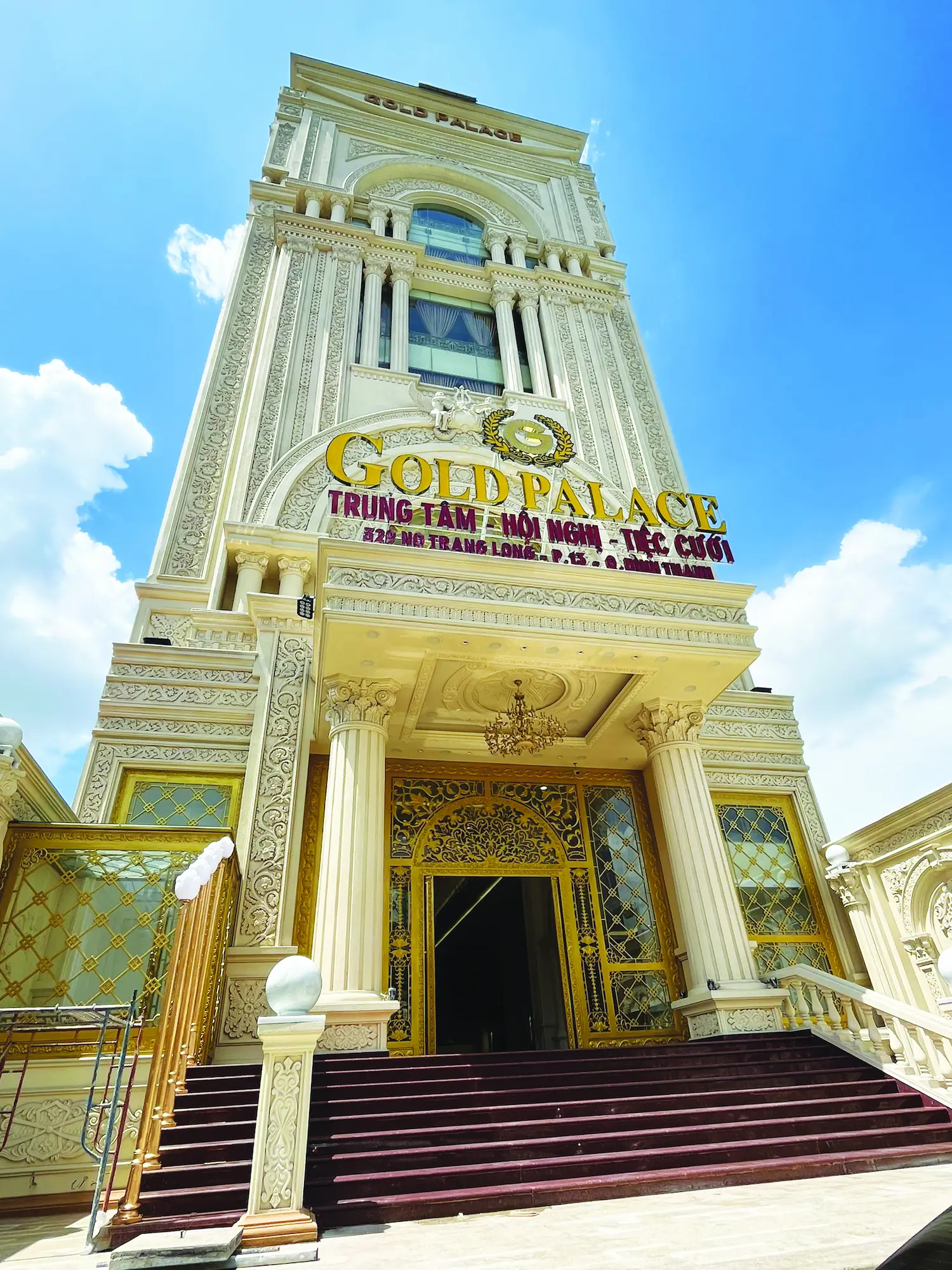 Công trình nhôm đúc Gold Palace 329 Nơ Trang Long- Quận Bình Thạnh- Tp Hồ Chí Minh