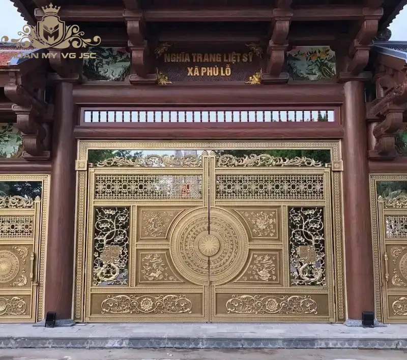 mẫu cổng đền chùa đẹp